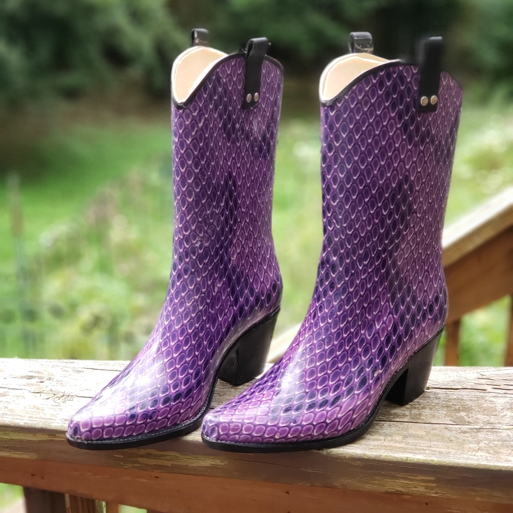 Just for kicks purple rain cowboy boots 11